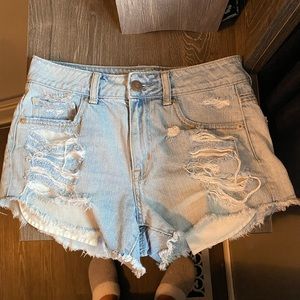 American eagle high rise festival shorts